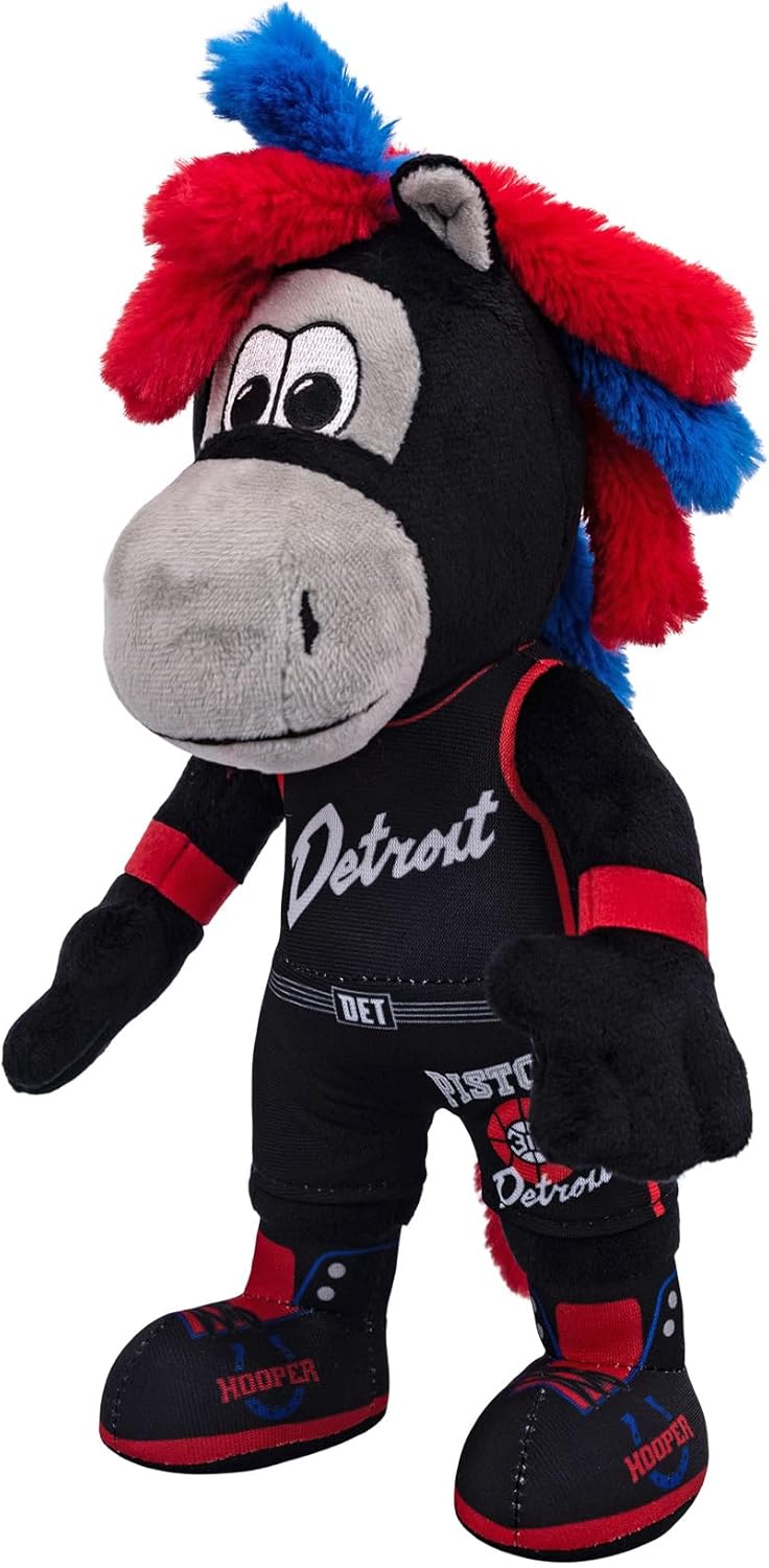 Mascote Detroit Pistons NBA Hooper Pelúcia 25cm