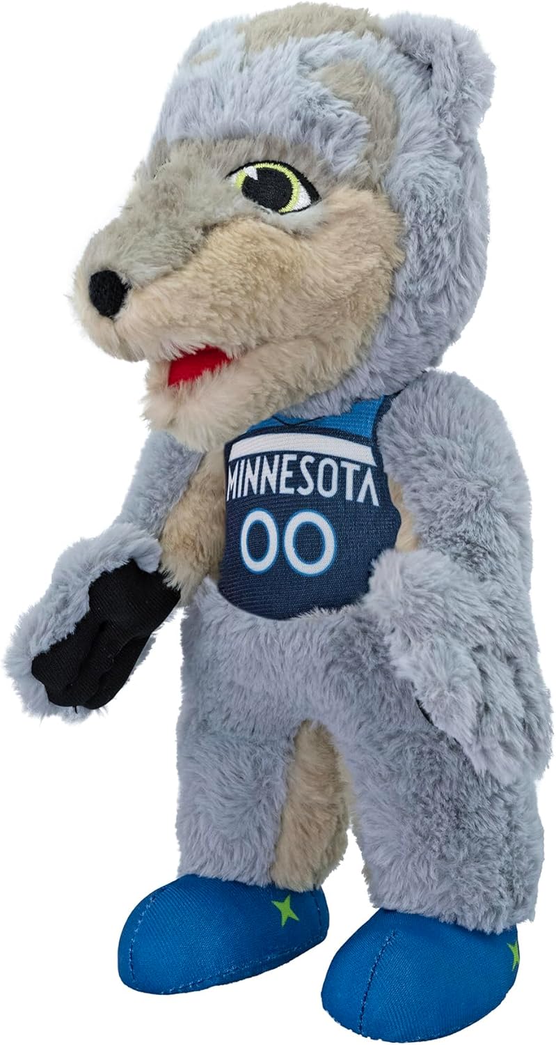 Mascote da NBA Minnesota Timberwolves Pelúcia 25cm