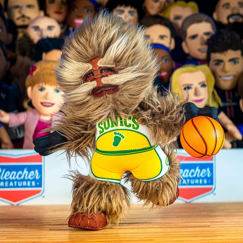 Mascote Seattle Super Sonics NBA Squatch Pelúcia 25cm