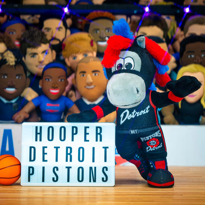 Mascote Detroit Pistons NBA Hooper Pelúcia 25cm