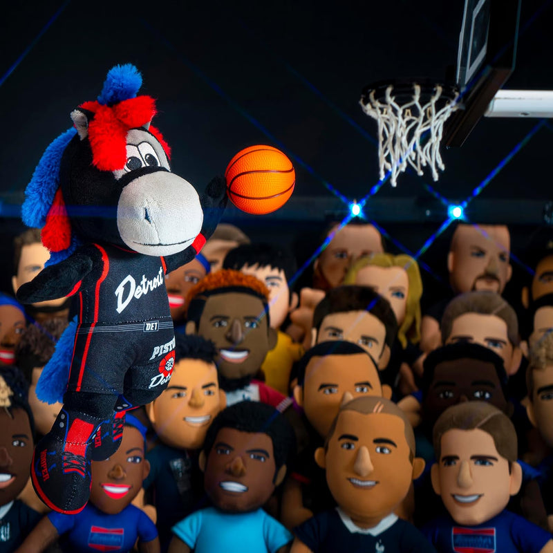 Mascote Detroit Pistons NBA Hooper Pelúcia 25cm