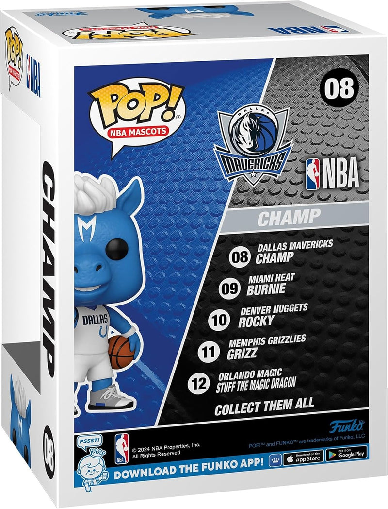 Funko Pop! Mascotes NBA - Dallas Mavericks - Champ