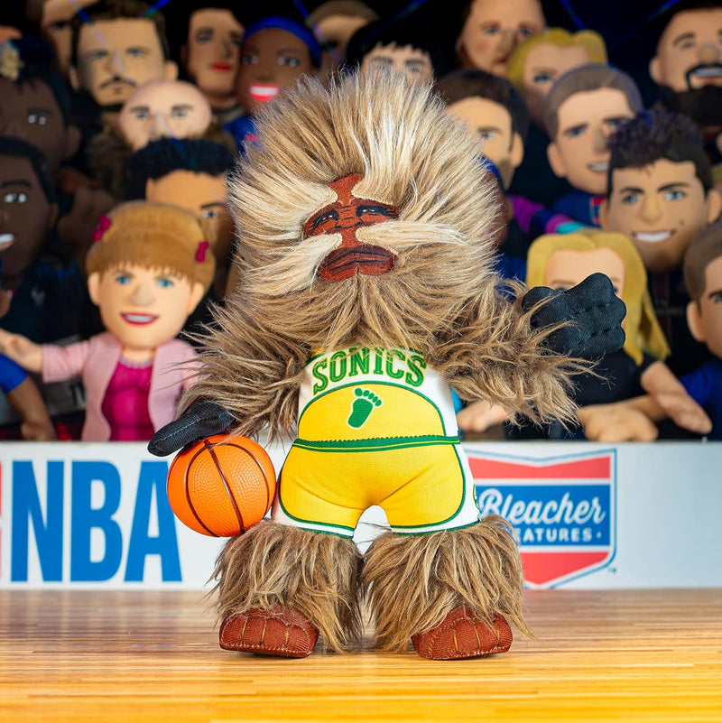 Mascote Seattle Super Sonics NBA Squatch Pelúcia 25cm