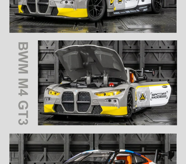 Miniatura de Carro BMW M4 GT3 Esportiv Escala 1:24