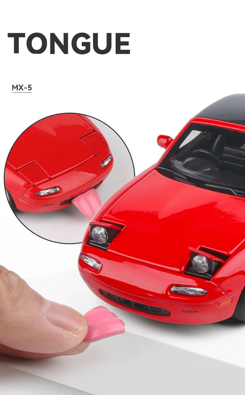 Miniatura de Carro Conversível MX-5 Esportivo em Miniatura - Escala 1:32