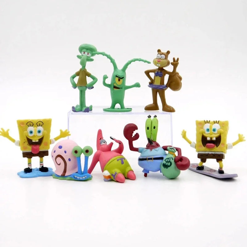 Miniatura Bob Esponja - 8 Peças