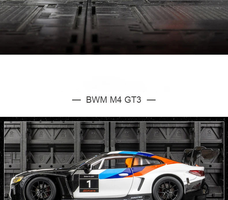 Miniatura de Carro BMW M4 GT3 Esportiv Escala 1:24