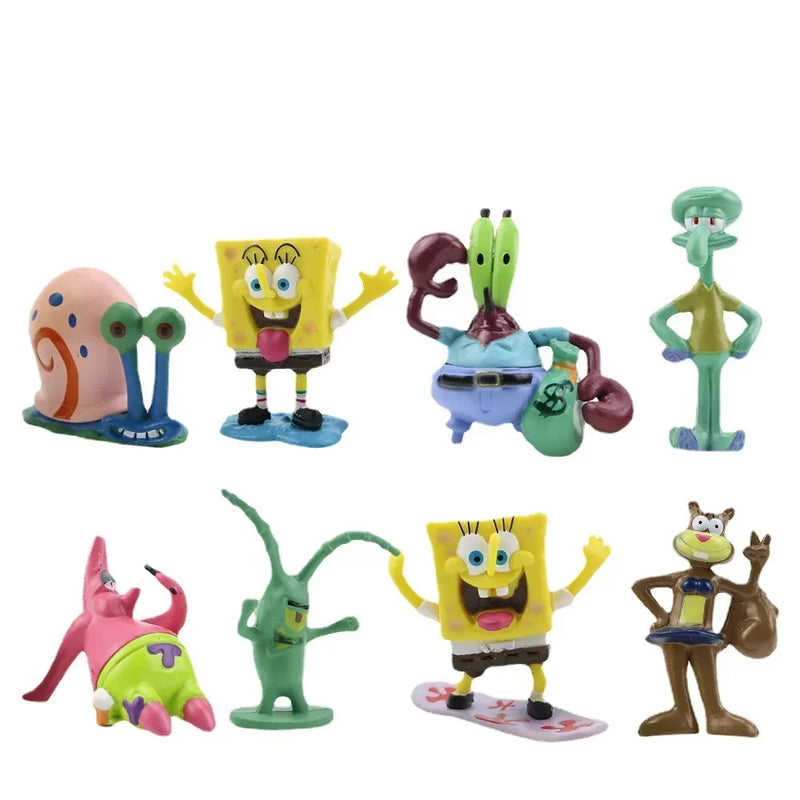 Miniatura Bob Esponja - 8 Peças