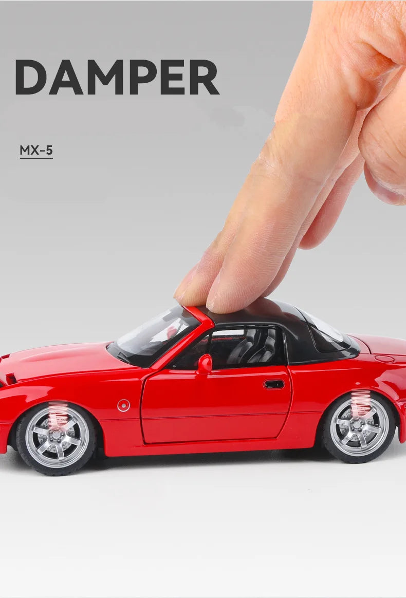 Miniatura de Carro Conversível MX-5 Esportivo em Miniatura - Escala 1:32