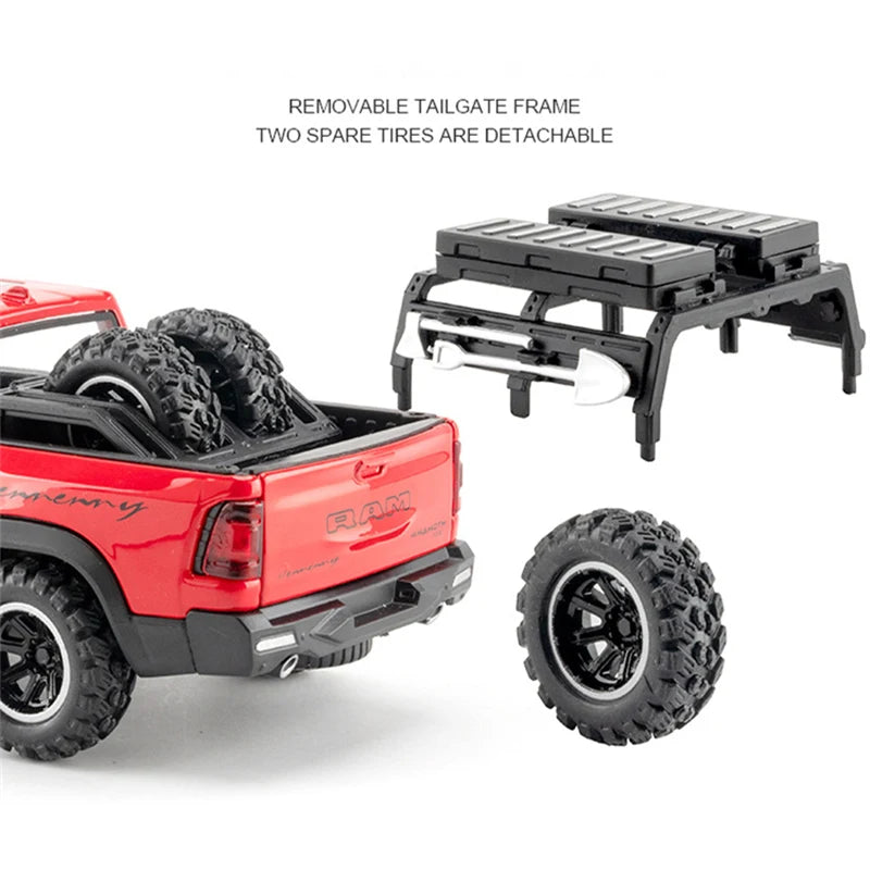 Miniatura de Carro Caminhonete DODGE Ram Mammoth 1000 TRX Escala 1:32