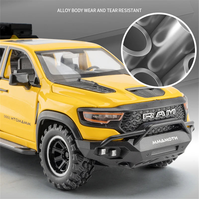 Miniatura de Carro Caminhonete DODGE Ram Mammoth 1000 TRX Escala 1:32