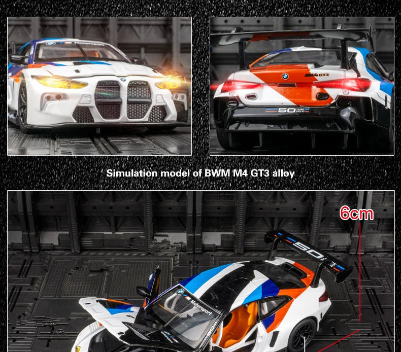 Miniatura de Carro BMW M4 GT3 Esportiv Escala 1:24