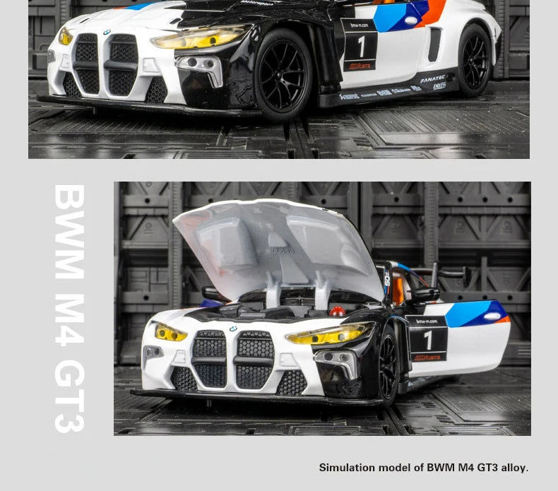 Miniatura de Carro BMW M4 GT3 Esportiv Escala 1:24