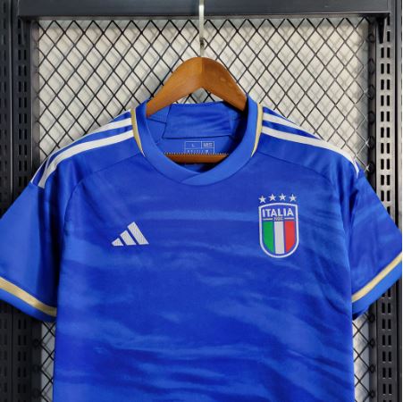 Camisa da Itália 2023 Home Azul