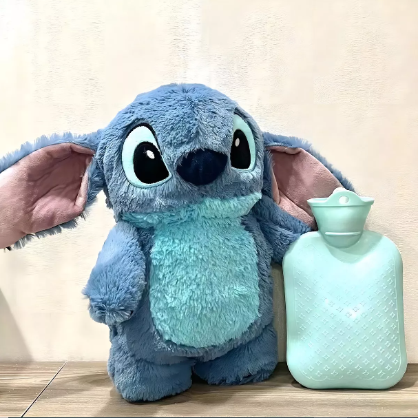 Compressa Água Stitch Bolsa Térmica Quente Frio Dor Cólicas Cor Azul