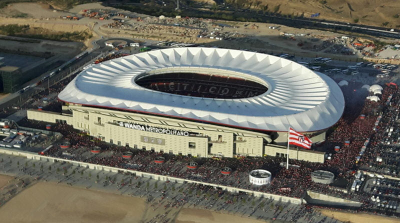 Maquete do Estádio do Atlético de Madrid Wanda Metropolitano