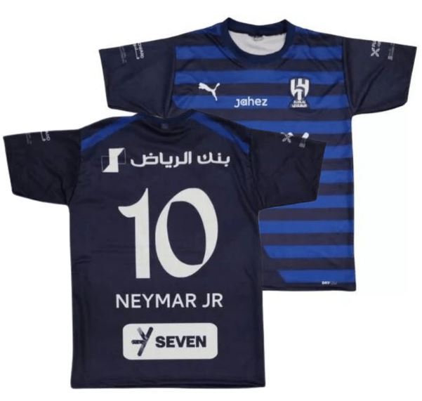 Nova Camisa Neymar 10 Al Hilal - Black 2024